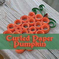 Curled Paper Pumpkin
