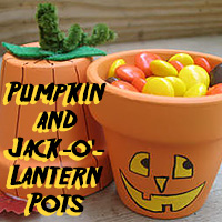 Pumpkin & Jack-o-Lantern Pots