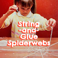 String-and-Glue Spiderwebs