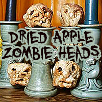 Dried Apple Zombie Heads