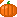 a pixel art cursor that looks like a pumpkin