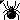 a pixel art cursor that looks like a black spider