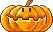 a jack-o-lantern smilie with a toothy grin